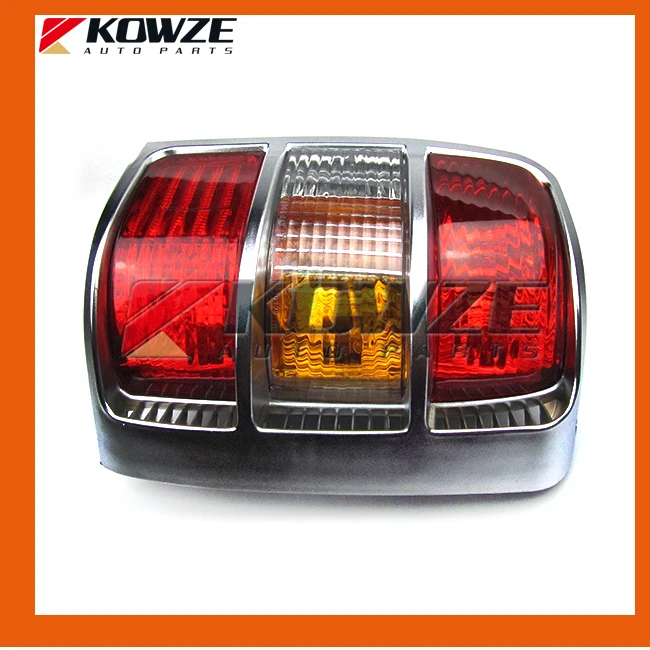 

2PCS Chrome Tail Rear Combination Lamp Light Widen Frame For Mitsubishi Pajero Montero Shogun 2 II 1990-2004 MB831088 MB831089