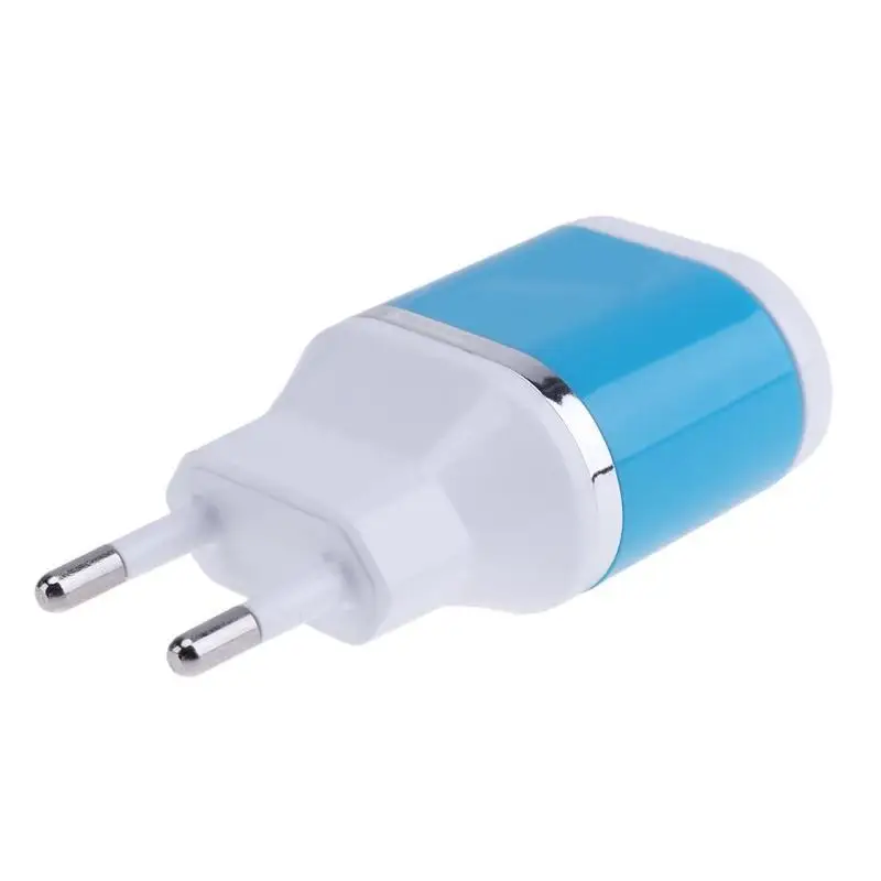 Mobile Phone Chargers EU Plug Dual Port USB Charging 5V 1A Double Charger Port Mini Portable Cellphone Charge Station Retail (8)