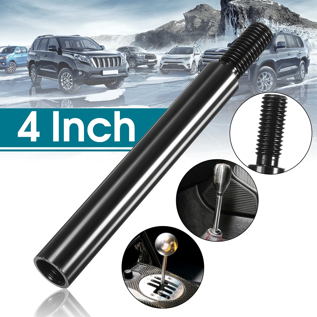 For Honda 117mm Aluminum Shift Knob Extender Extension Lever Gear