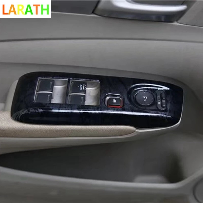 Для Honda City 2008 2012 углеродного волокна для леворульных автомобилей двери окна