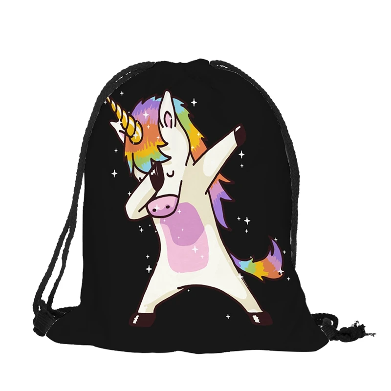 

2019 New Cute Kid Baby Unicorn Pattern Sport Bags Swimming Bags Gym Pump Bag Sports School Drawstring Boy Girl Backpack Hot Sale