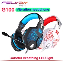 Original G1100 Shake E Sports Game Headset Dual 3 5 USB Luminous Shock with 7 1