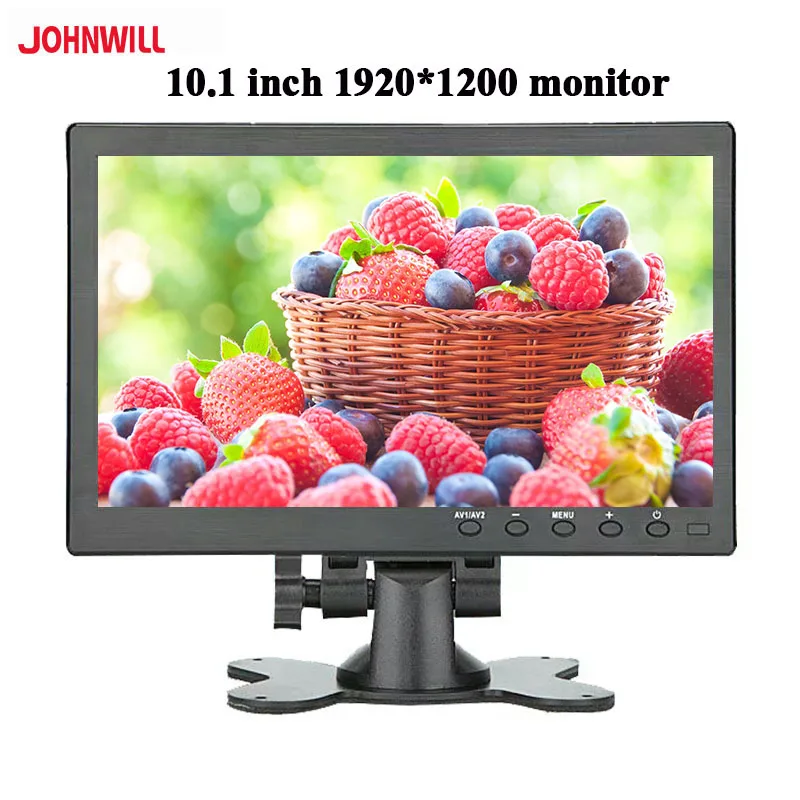 

10.1" Portable LCD Monitor With HDMI/VGA/AV/USB/BNC Speaker Port ABS Shell HD Screen for CCTV PS3/4 PC Laptop Display Computer
