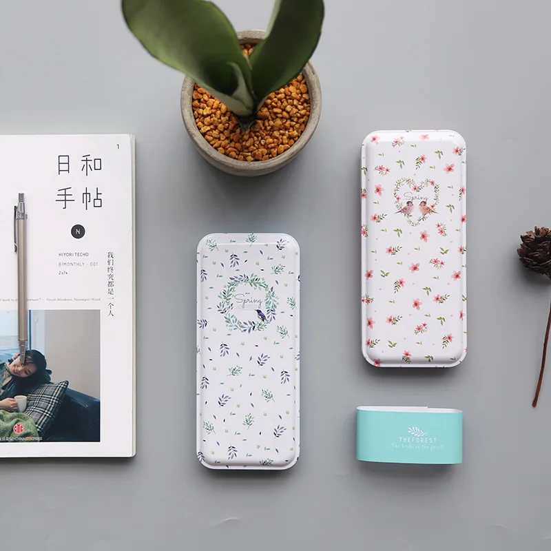 Freeshipping Lovely creative stationery stationery box box bulk tin