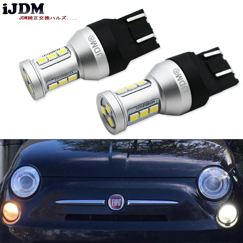 iJDM 6000K White 7443 T20 W21W LED High Power 12 SMD 3030 LED Bulbs For