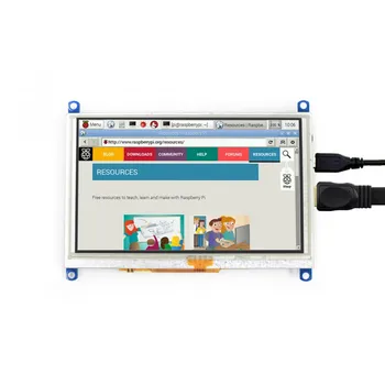 

5inch HDMI LCD G with Resistive Touch Screen 800x480 Resolution HDMI Interface Support Raspberry Pi BB Black Banana Pi