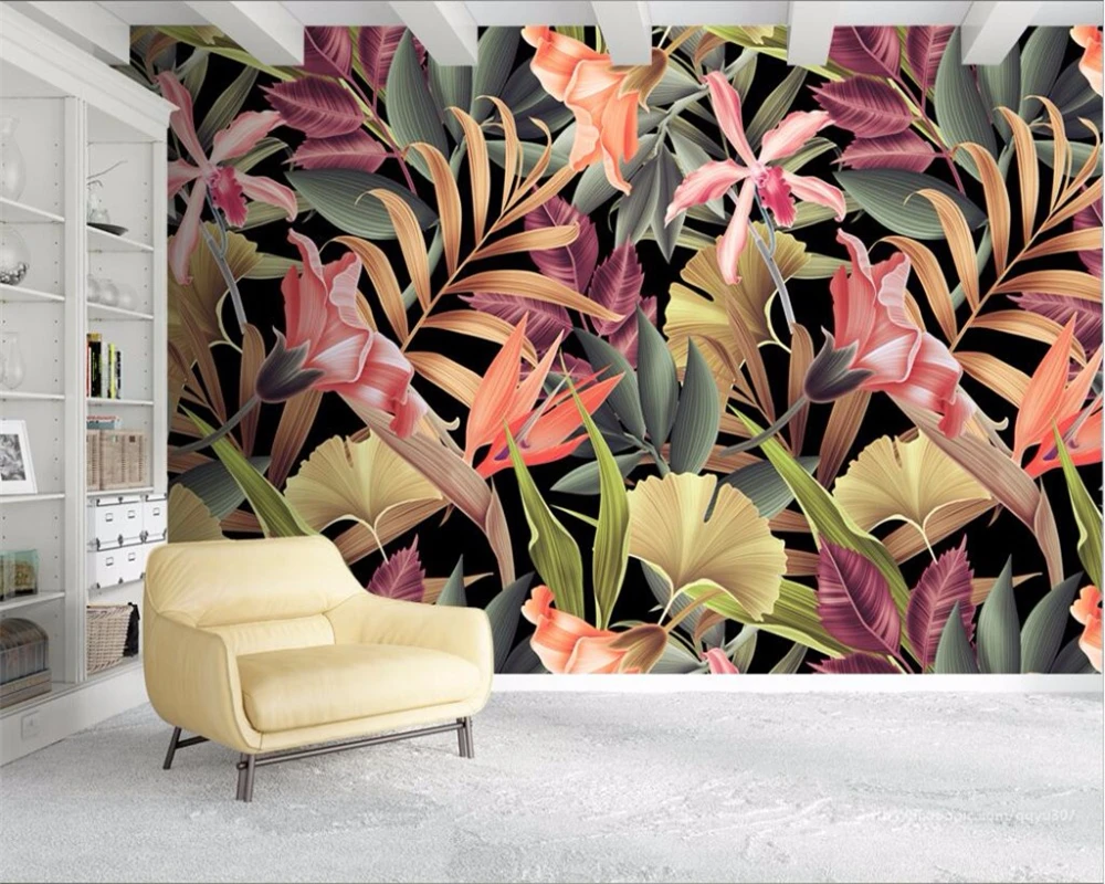 Beibehang de Papel 3d foto de estilo escandinavo, planta Tropical moderna sencilla telón de fondo de Papel de pared 3d Papel de parede Beibehang de Papel 3d foto de estilo escandinavo, planta Tropical moderna sencilla telón de fondo de Papel de pared 3d Papel de parede