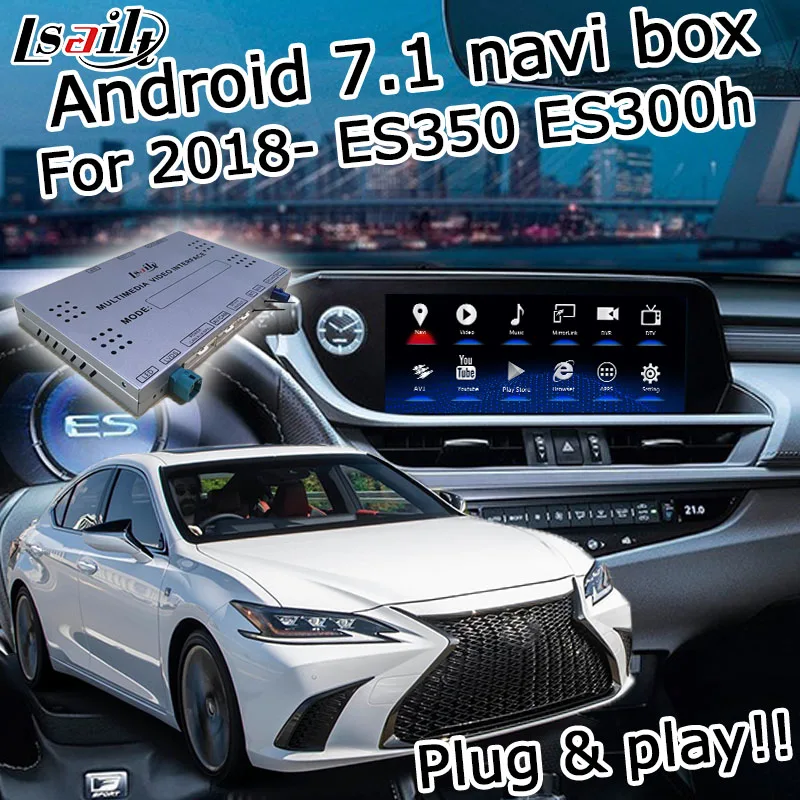 Android/carplay интерфейсная коробка для Lexus ES300h ES350 ES250 ES-тачпад управления видео интерфейс lsailt