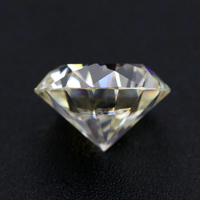 

Hot sale 4 carat IJ color 10mm yellow excellent cut VVS round moissanite for silver 925 Provence jewelry diamond ring