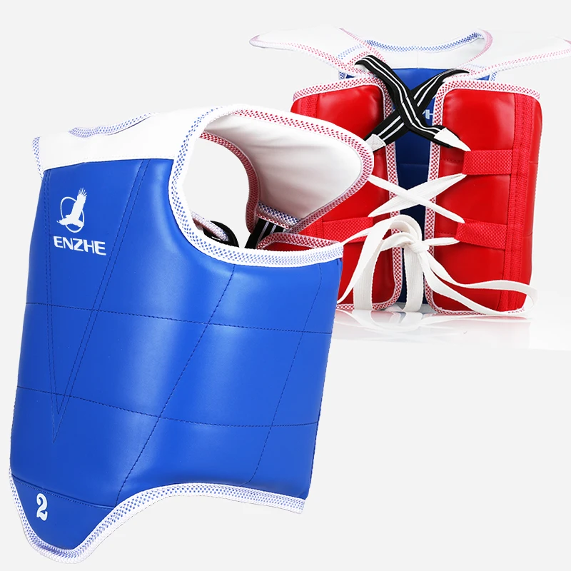 WTF//KTA Approved Protector Blue one + Red one MOOTO TaeKwonDo Chest Guard Set