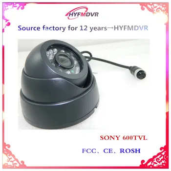 

hemispherical vehicle camera SONY CCD 600TVL infrared night vision monitoring probe is suitable for bus / truck