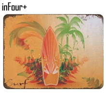 Гавайи Surf Плакат Бар паб кафе Настенный декор металлический знак винтаж домашний декор жестяная вывеска металлическая табличка в стиле ретро металлическая пластина классический планшет