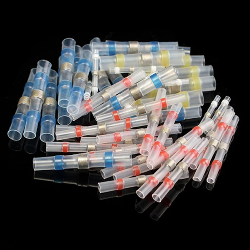 Lowest Price 20PCS Waterproof Solder Seal Heat Shrink Butt Wire Connectors Terminals Electrical Copper with a