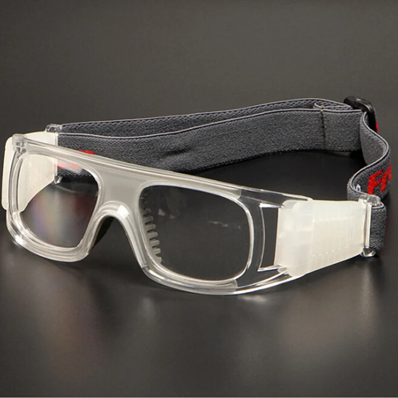 Портативный спортивный взрывозащищенные линзы очки защитный баскетбольный Футбол очки противоударный глаз защитные очки - Цвет: GY