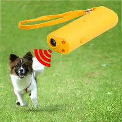 Новый Отпугиватель собак Анти лай устройство 3 в 1 Анти лай Стоп кора ультразвуковое устройство для тренировки домашних животных тренажер