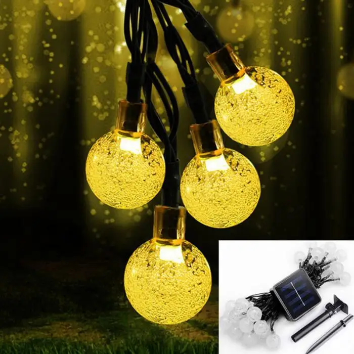 30 светодиодный фонарь на солнечных батареях 8 режимов наружная лампа для рождественской вечеринки SLC88