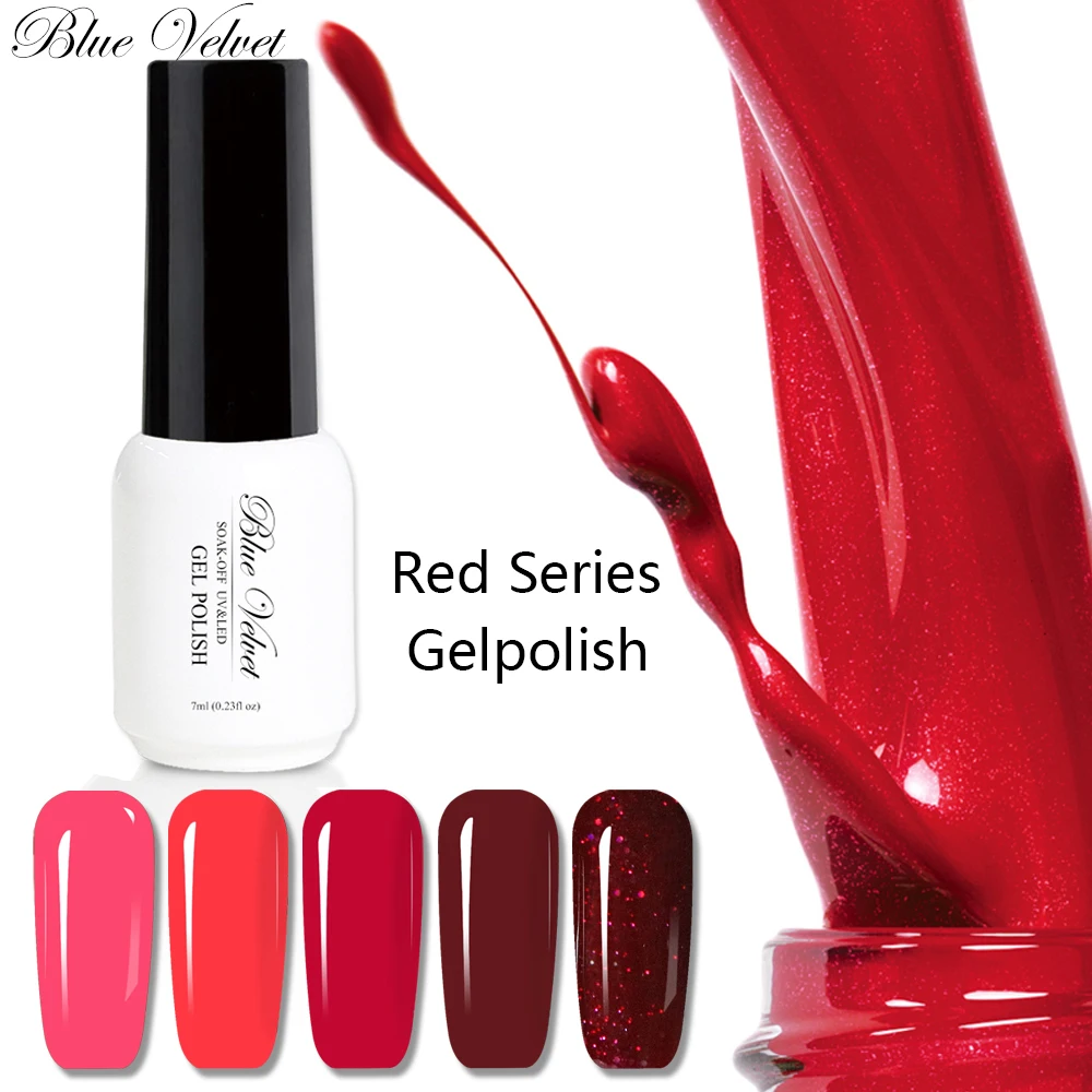 Blue Velvet 7ml Y Red Color Gel Nail Polish Manufactures Soak Off Blue Velvet 7ml Y Red Color Gel Nail Polish Manufactures Soak Off Uv Glitter Varnish Clic Pure Lacquer In From Beauty