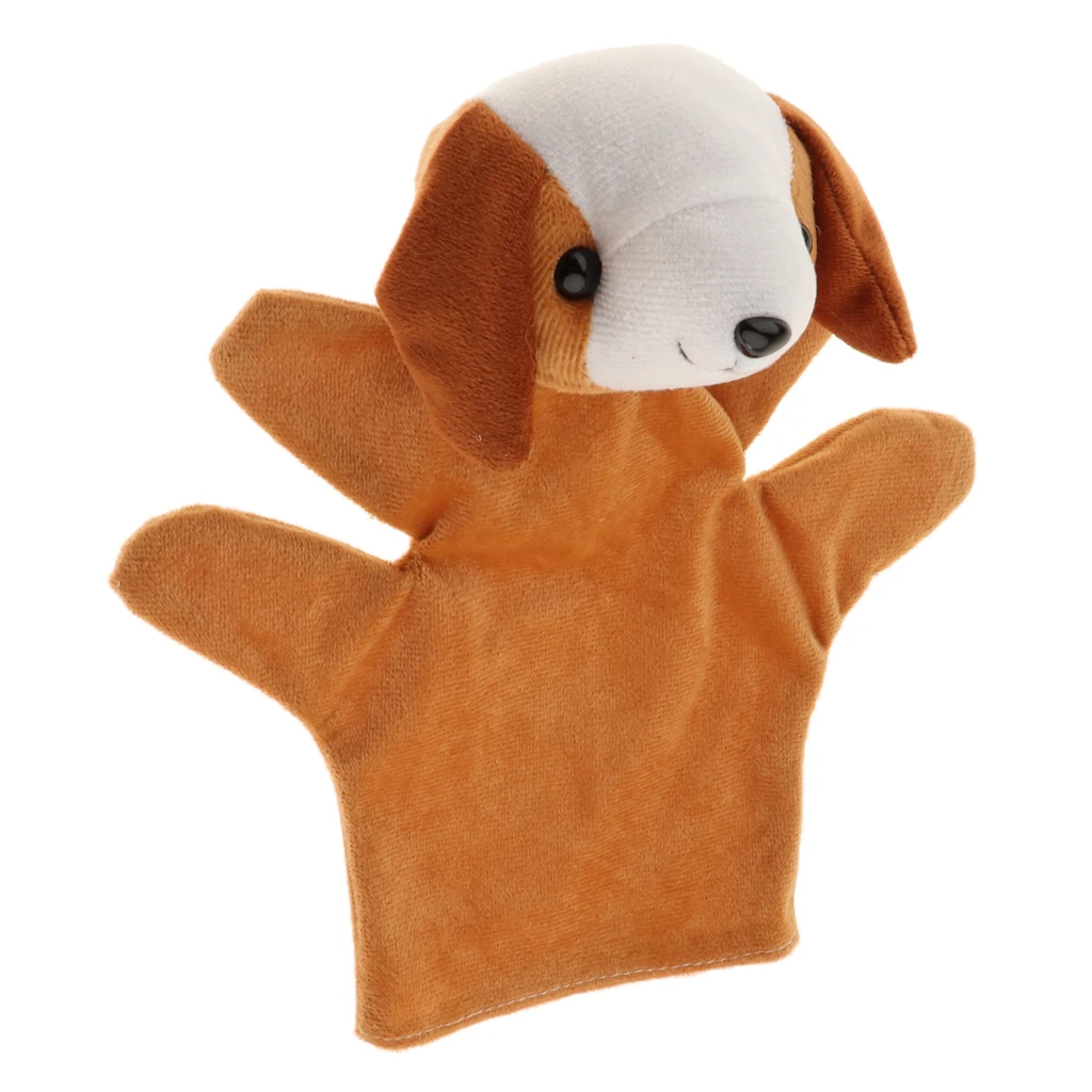 11 Kinds Big Hand Puppet Animal Plush Doll  9 Inch Soft Hand Puppets Imaginative Play Toy Kids Adults Party Favors Birthday Gift