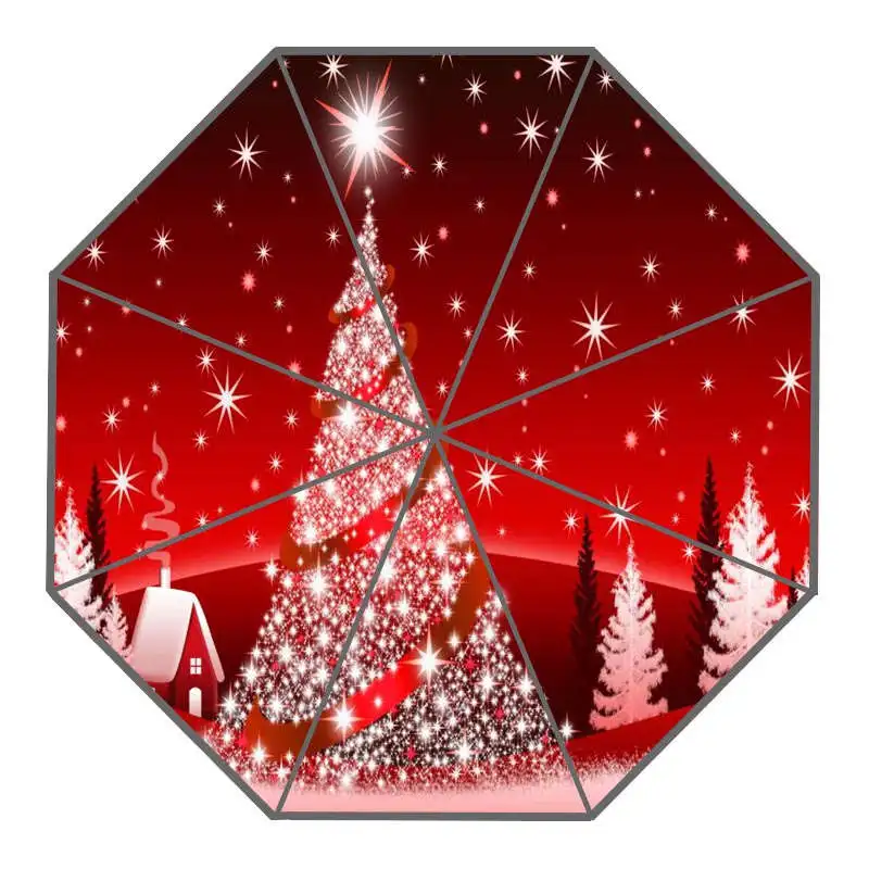 Buy Nice Christmas Tree Umbrella Custom Sunny and