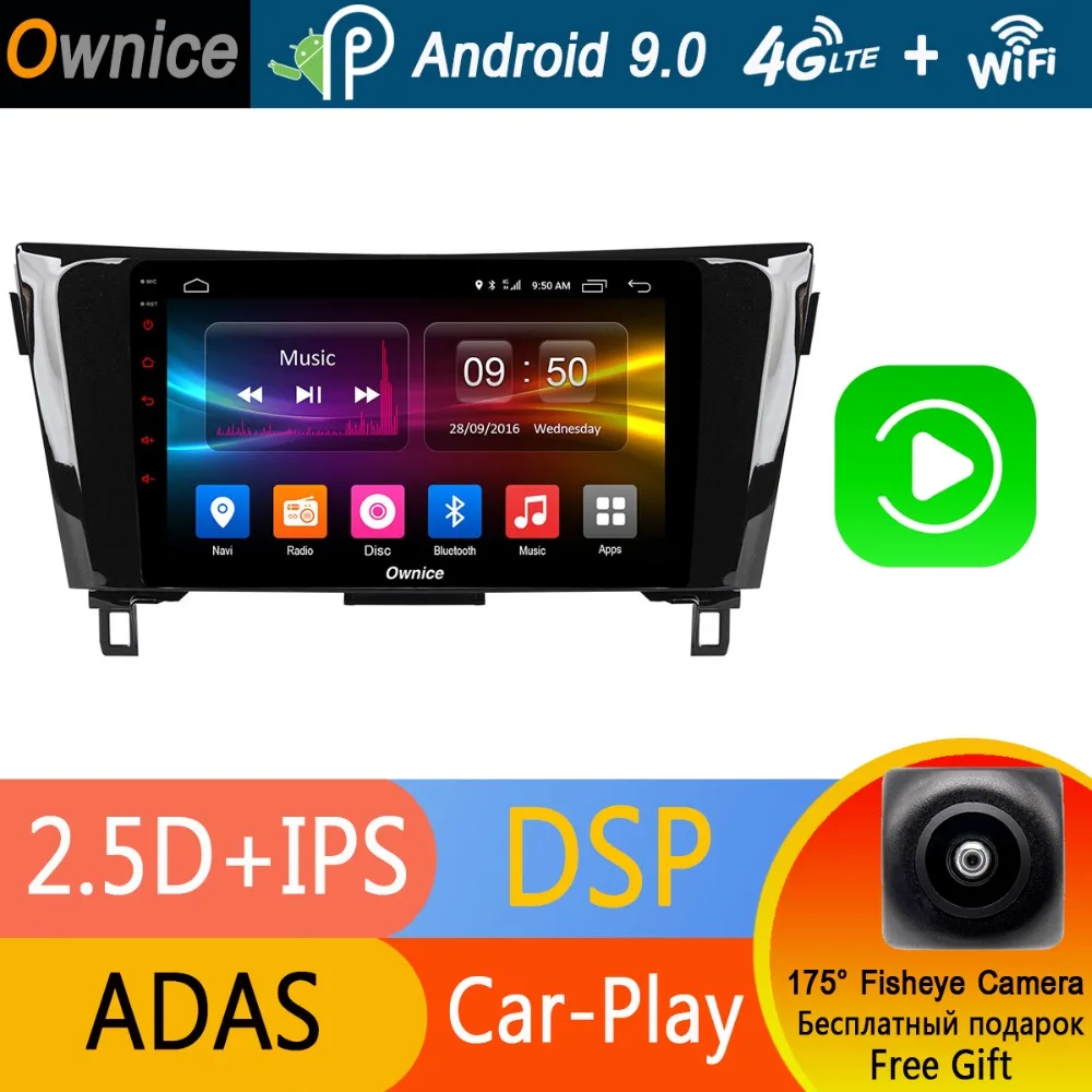 Best 10.1" IPS Android 9.0 Car DVD Player 8 core 4G RAM+32G ROM For Nissan Qashqai X-Trail X Trail 2013-2018 GPS Radio stereo CarPlay 0