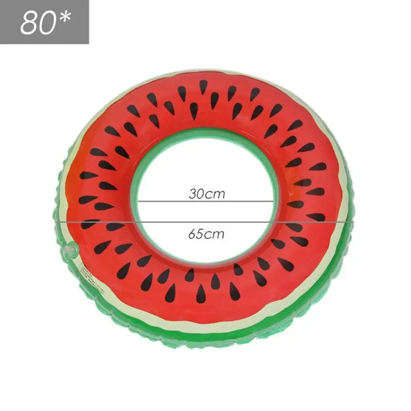 Надувные кольца для плавания в стиле арбуза для детей и взрослых, надувные кольца для бассейна из ПВХ с фруктами, вечерние кольца для плавания для взрослых и детей