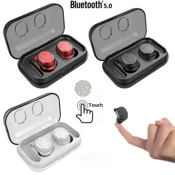 

Bluetooth 5.0 Sports Waterproof Earphones Ear Hook Wireless Headset earbuds Touch