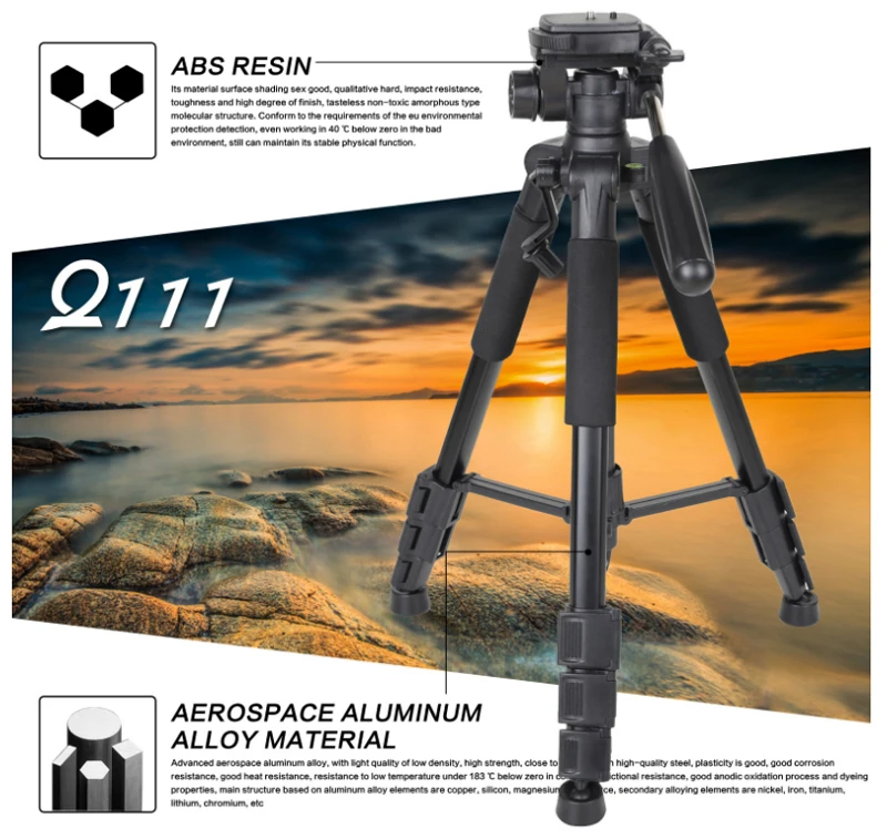 Professional tripod zomei q111 (10)
