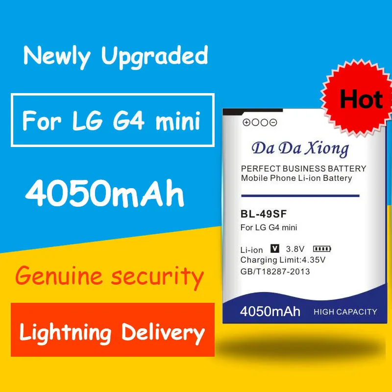 

High Quality 4050mAh BL-49SF BL49SF Battery for LG H735T H525N G4 mini G4 Beat G4C G4S Replacement batteries