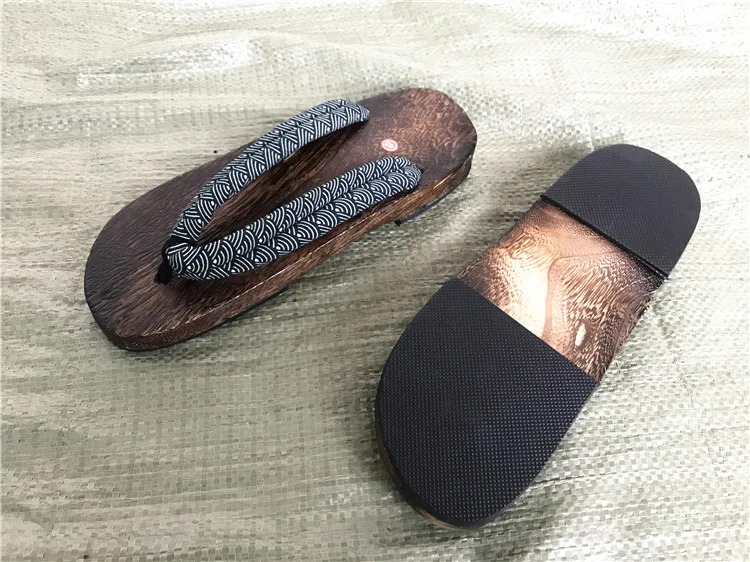 WHOHOLL Geta Anime Anime Cosplay Costumes Japanese Geta Sandals Summer Sandals Men Flat Wooden Shoes Clogs Slippers Flip-flops