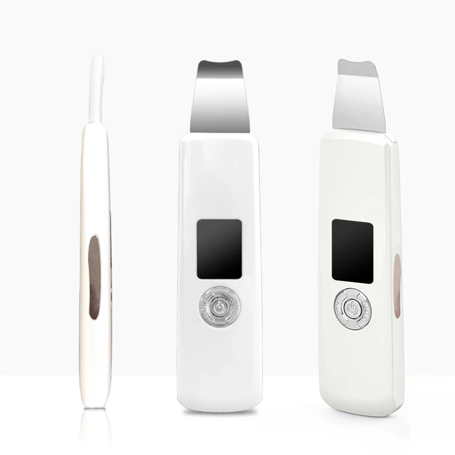 

Ultrasonic Skin Scrubber Refreshing Instrument Ultrasonic Ion Skin Cleaner Facial Cleansing Spatula Beauty Instrument