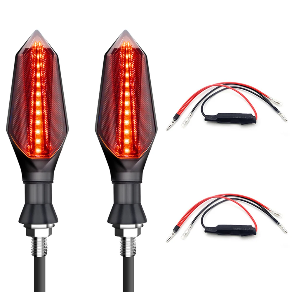 For honda transalp kawasaki versys 1000 yamaha sr 250 hyosung aprilia pegaso 650 turn signals motorcycles indicators led light - Цвет: HON-2PCS-000