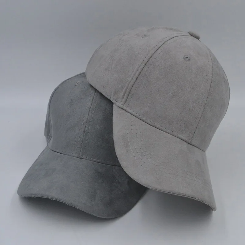 men faux suede cap