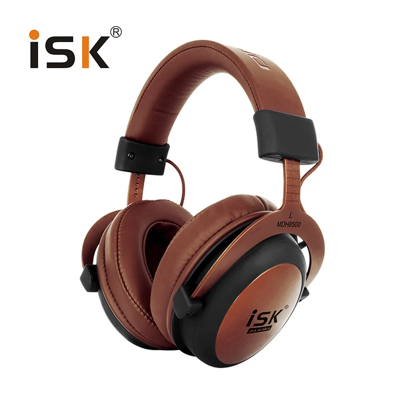 

Original ISK MDH8500 Professional Monitor Studio Headphones Closed Dynamic Powerful DJ Over Ear HiFi Headset Auriculars