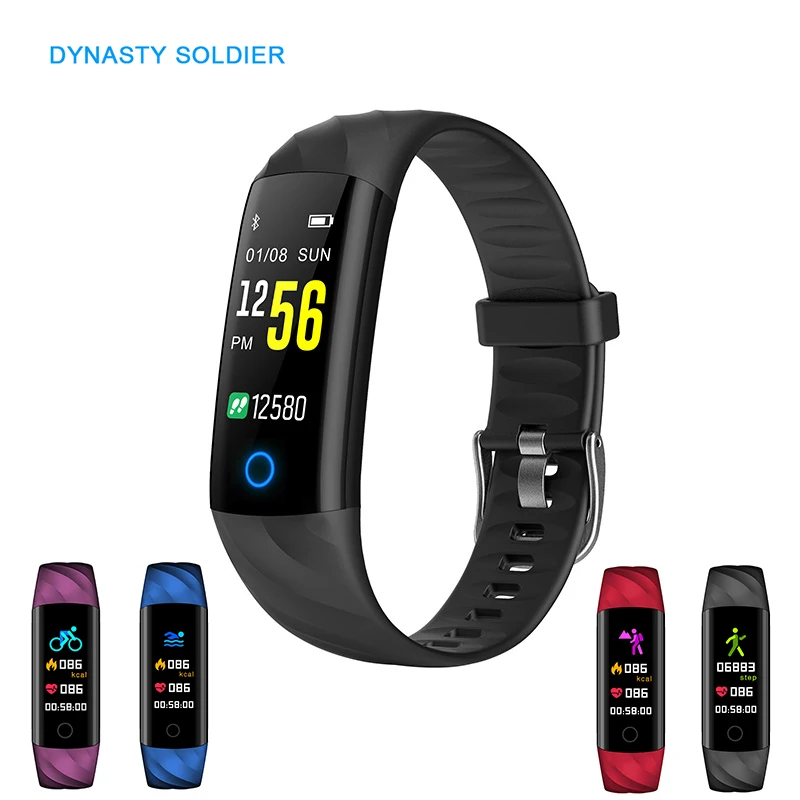 

2019 Smart Watch Fitness Bracelet Wristband Sleep Blood Pressure Heart Rate Monitoring Smart Wristband Tracker Pedometer Clock