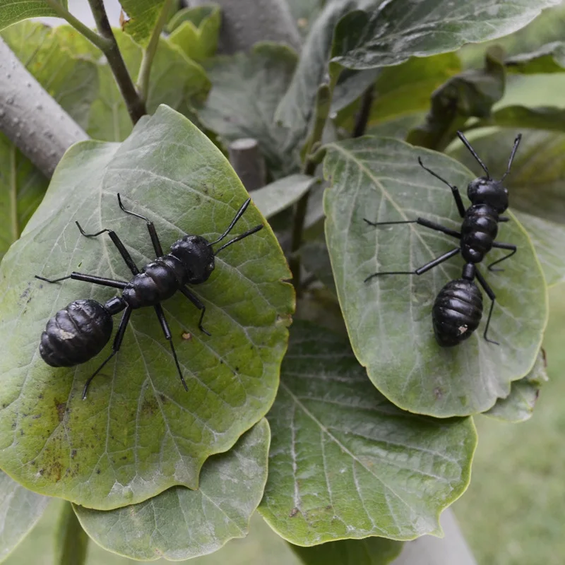 Fidget Toys Ornament Crafts Miniature Figurines Miniature Ornament 3D Printed Toy Resin Crafts Artificial Flower Toys 2pcs simulation Ants Toys Special Lifelike Model Simulation insect Toy nursery teaching aids garden decoration fridge magnet