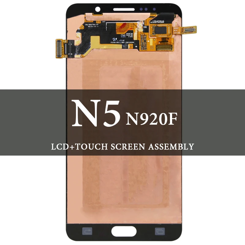 

Super AMOLED LCD For Samsung Note 5 N9200 LCD Display With Touch Screen Digitizer 5.7 Inch For Samsung Note 5 N9200 Screen