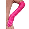 Guantes de fiesta de noche para mujer, gran oferta, 7 colores, piel sintética, PU, sobre el codo, largos ► Foto 2/6