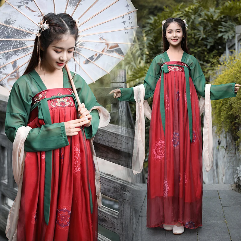 Женский семейный костюм Hanfu одежда для старинного фестиваля сказочное платье