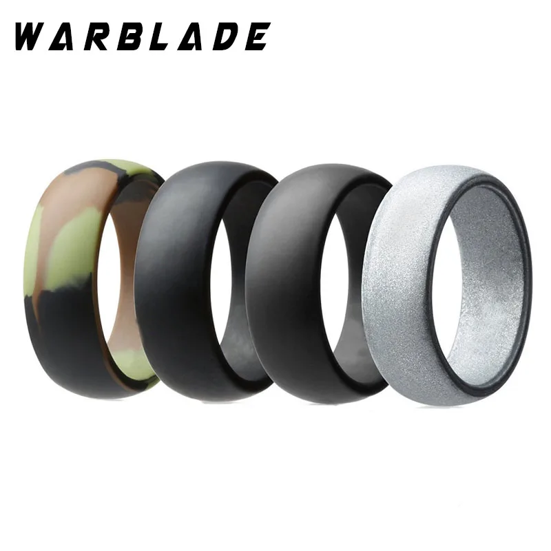 WarBLade 8 мм пищевой класс FDA Силиконовое кольцо для пальцев гипоаллергенные Crossfit