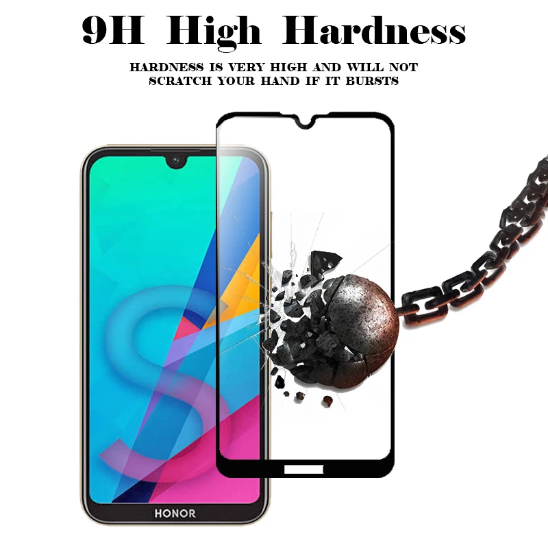 3D Full Glue On Honor 8S Tempered Glass For Huawei Honor 8S Screen Protector Safety Protective Glass On Honor 8S 8 Honor8 S S8