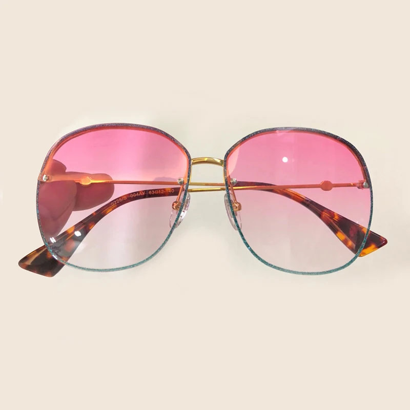 Oval Big Size Sunglasses For Women Luxury High Quality Oculos De Sol Female Sun Glasses With