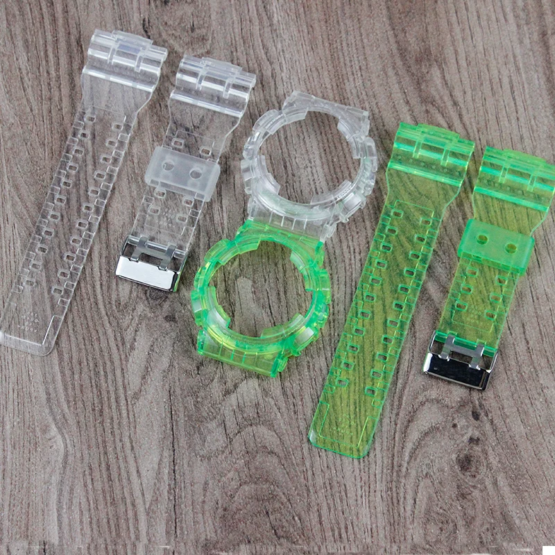 Men's Watch Accessories GA110 Series Strap Case for GSHOCK Resin Transparent Strap GD 120 GA 100 GA 110 GA 100C Waterproof Strap Men's Watch Accessories GA110 Series Strap Case for GSHOCK Resin Transparent Strap GD 120 GA 100 GA 110 GA 100C Waterproof Strap