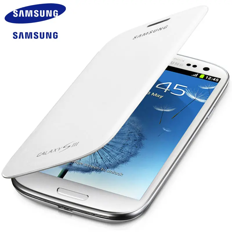 

100% Official Original Samsung Galaxy s3 Cover Ultra Thin PU Silicone Phone Cell Case for Samsung I9300 Galaxy SIII