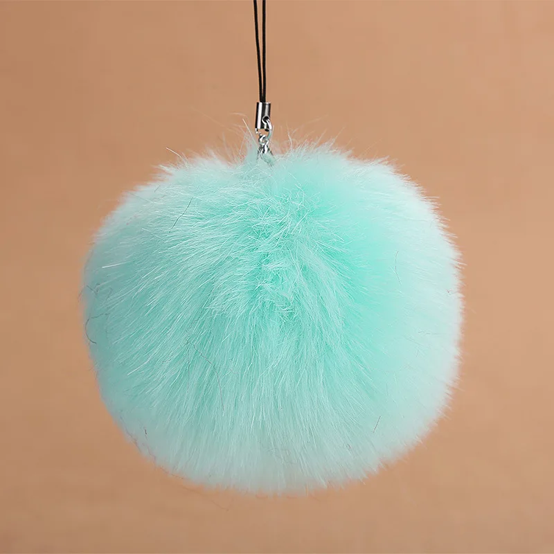 

Fashion Faux Rabbit Fur Ball Pom Pom Keychain For Women Bag Charm Key Ring Trinket For Phone Car Wedding Jewelry Gift Souvenirs