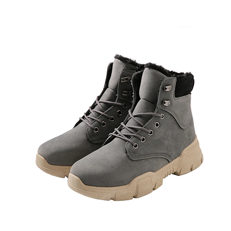 

Winter Students Plus Velvet Trend High Shoes Korean Handsome Men's Martin Boots Lovers Boots