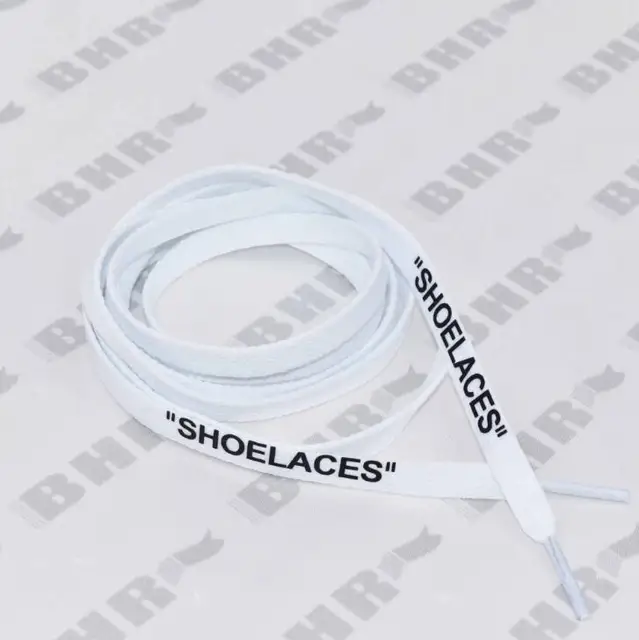 New Arrival Shoelace/Supreme Letter Print Shoelace Cotton Flat Shoe Laces 120cm/140cm Sport