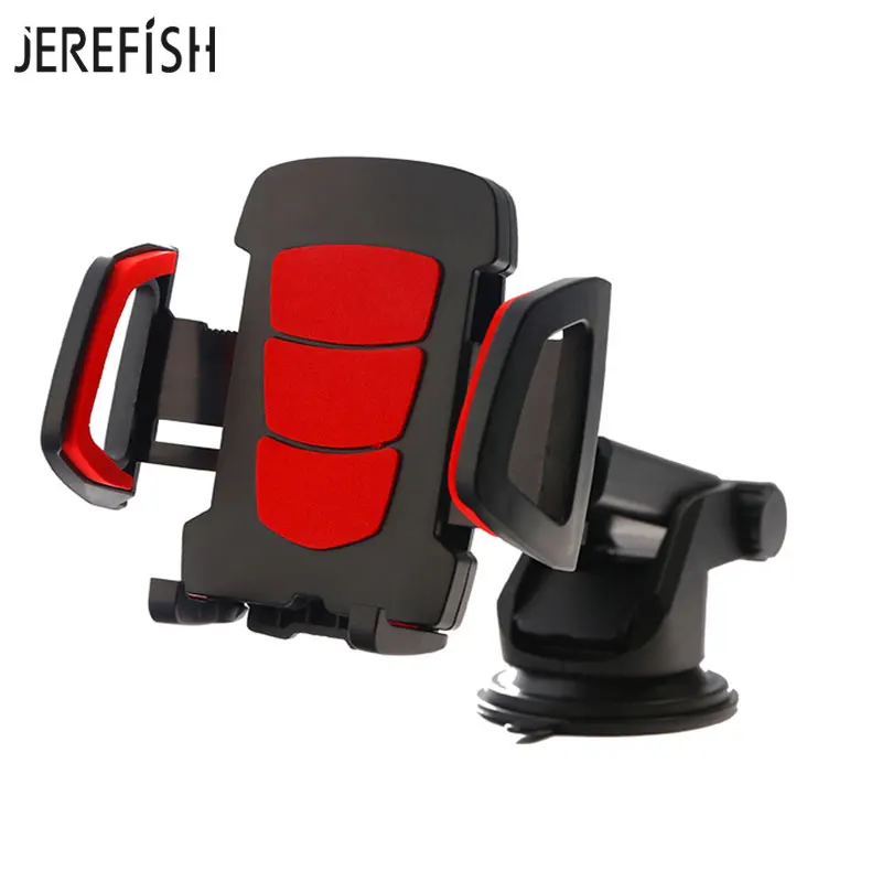 JEREFISH Universal Car Holder Cell font b Phone b font Holder Easy One Touch with Strong