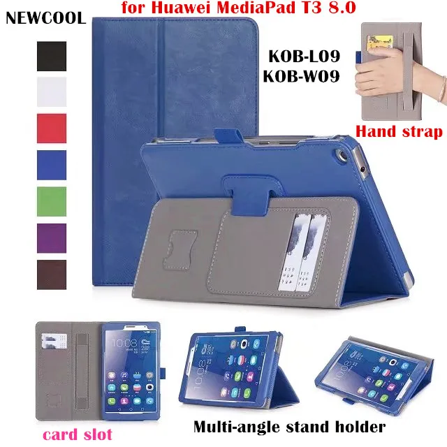 

T3 8 Business Retro Leather case Flip Cover for Huawei MediaPad T3 8.0 KOB-L09 KOB-W09 8.0" tablet case Smart Cover Shell WY