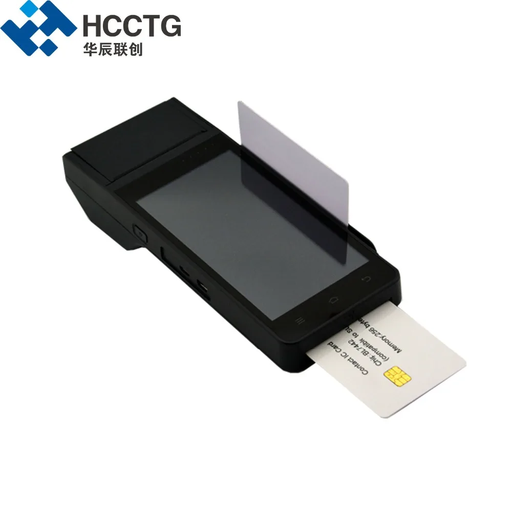 HCCZ90 4G Payment Device WIFI GPRS Bluetooth NFC RFID Chip Magnetic Card Reader With Printer EMV Smart Android POS Terminal