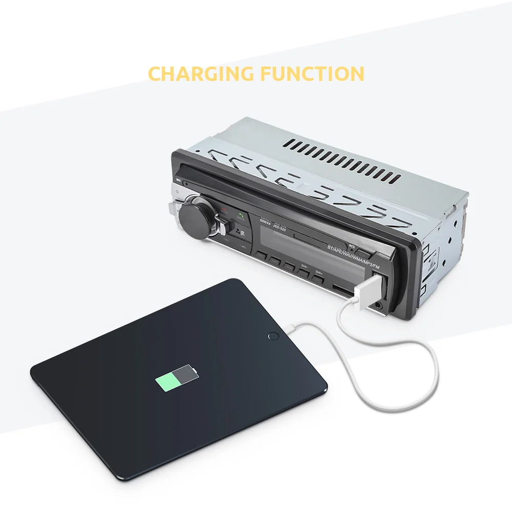 VicTsing JSD-520 Car MP3 Player Bluetooth FM Radio Stereo Receiver with Remote Control Support AUX USB SD Card Reader 12V        (8)